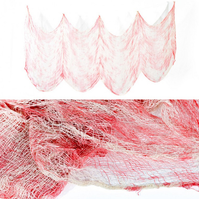 할로윈 장식 천 블러드 패턴 대형 76x300cm 파티 호러 소품, 1개, 상세페이지 참조