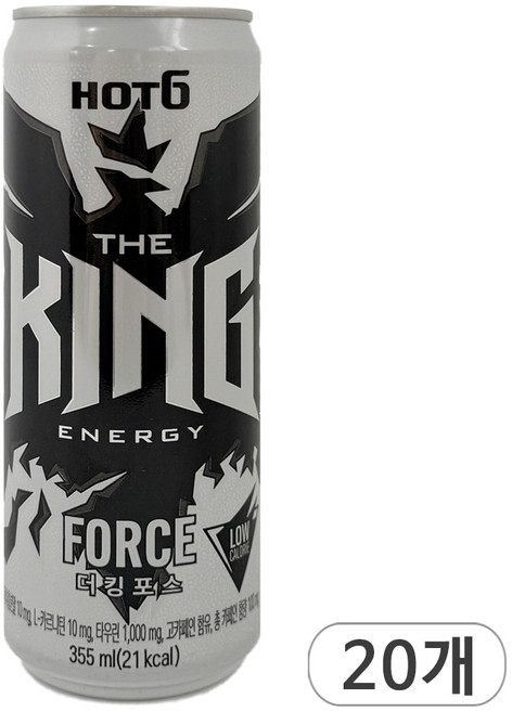 핫식스 더킹 포스 에너지음료, 355ml, 20개입