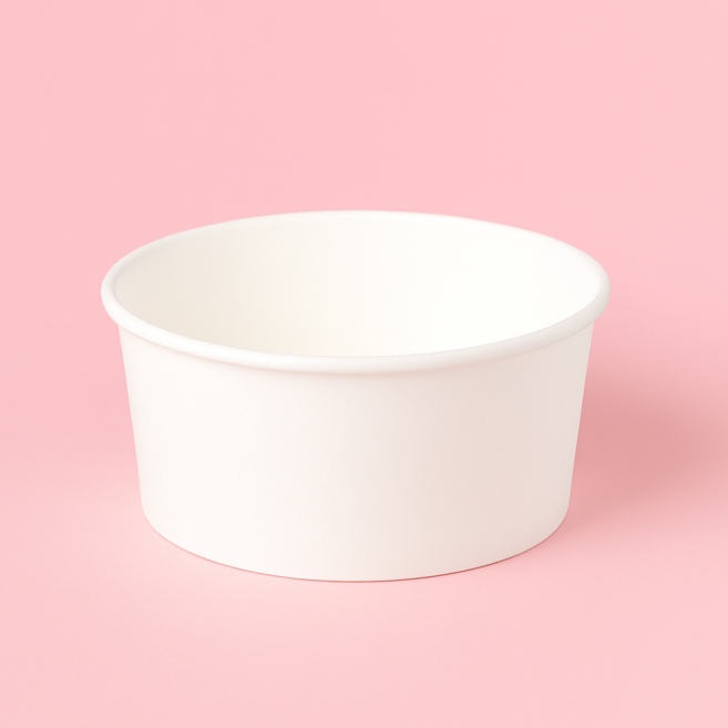이로울생활 원형 무인쇄 종이그릇 520ml, 1개, 100개입