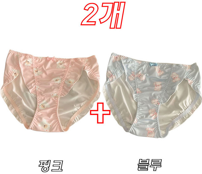 여성용 팬티 귀여운 빅사이즈 라오농 삼각 팬티 데일리팬티