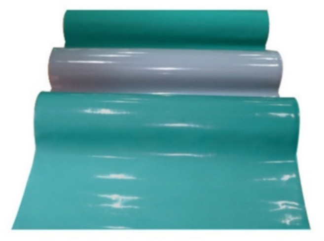 ESD 정전기방지 제전매트 2T X 10M(유광녹색 / 무광녹색 / 유광회색) 11종(600mm ~ 1200mm), 1개