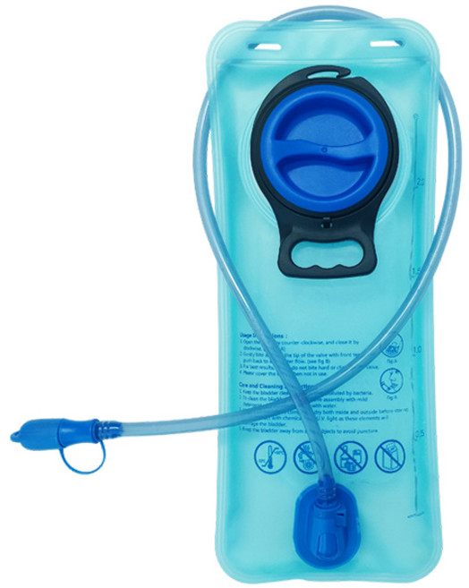 登山水袋 戶外騎行運動水袋 附吸管, 3L淺藍【材質加厚】, 1個