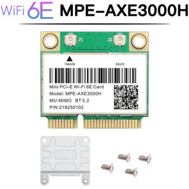미니 PCI-E 와이파이 네트워크 카드 블루투스 5.3 데스크탑 노트북용 무선 와이파이 어댑터 AX210 카드 802.11AX 와이파이 6E AX210HMW, WIFI 6E 5374M, 01 WIFI 6E 5374M