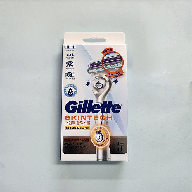 질레트 스킨텍 플렉스볼 파워 면도기 1UP (면도기+면도날 1개), 1개입, 1개
