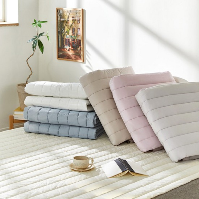 프리미엄 포엠 80수 고밀도면 바이오워싱 패드 SS/Q/K, 더치블루, S/SS