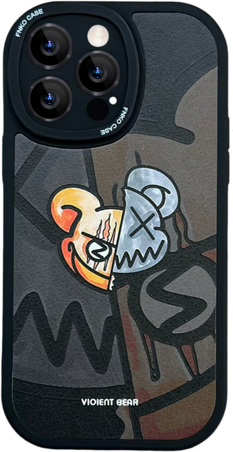 탑우 데블베어 아이폰14 프로 실리콘 휴대폰 케이스