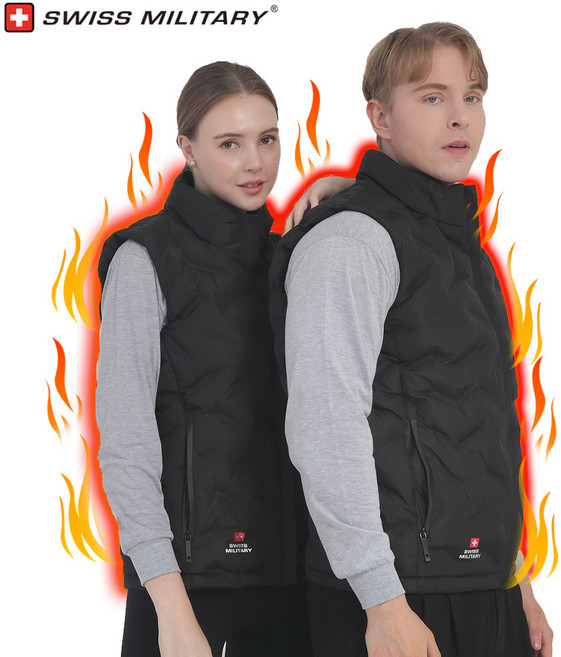 스위스밀리터리 발열조끼 겨울조끼 온열조끼 열선조끼 HIVE-520
