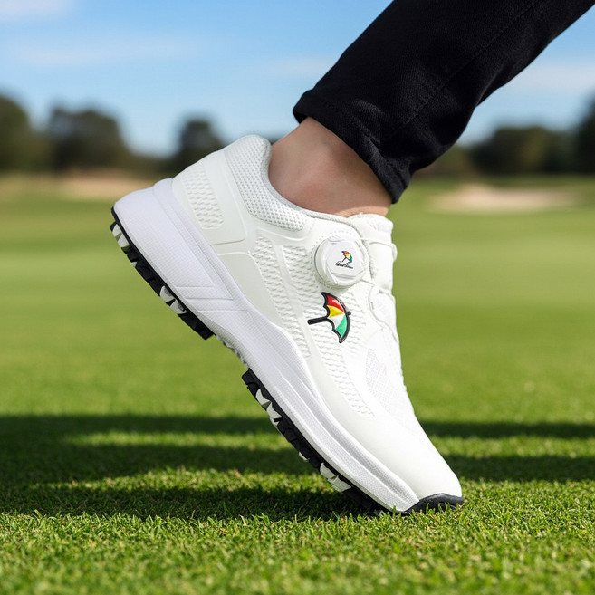 아놀드파마 다이얼 쿠션 경량 워킹화 여성 남성 발편한 메쉬 운동화 스파이크리스 연습용 골프화 사계절 가벼운 논슬립 신발 파크골프화