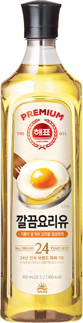 해표 깔끔 요리유 (카놀라유+해바라기유+포도씨유) 혼합유, 10개, 900ml