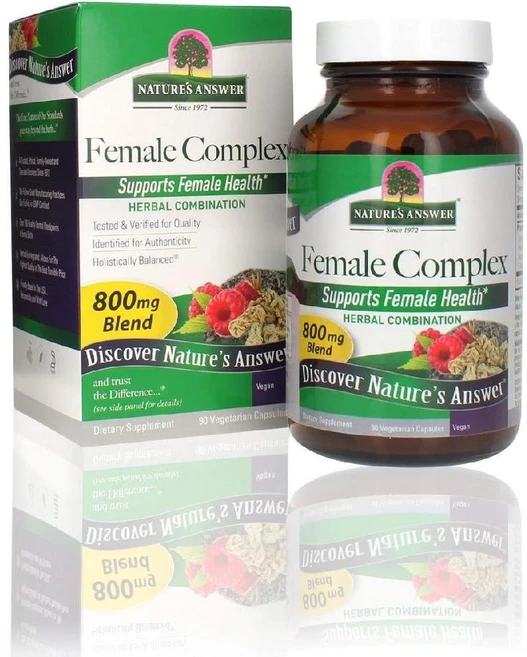 Nature s Answer 여성 복합체 800mg 90캡슐, 90정, 1개 - 쿠팡