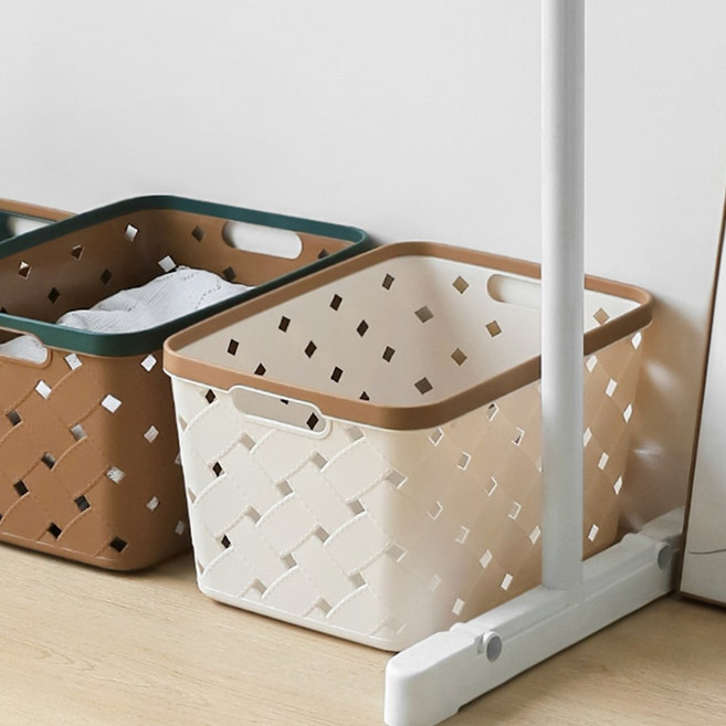 장난감통 거실 장난감 정리함 블록 레고 아이 수납함 4size, 4호-화이트1p, 1개