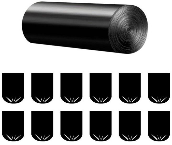 파파스 캠핑 차박 변기 비닐 봉투 리필 12매, 블랙 봉투12매, 1개