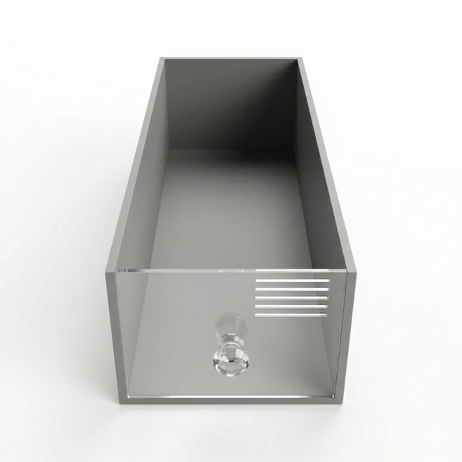 렉사육장 전용 1호 아크릴포맥스터브 레이져환기구타공형, 그레이, 1개