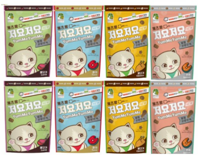 캐츠랑 저요저요 고양이 보양간식 4종 콤보, 60g