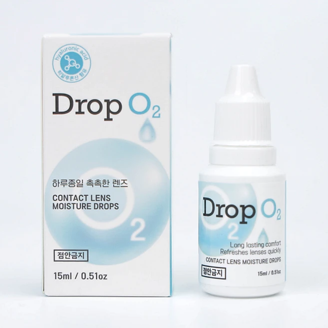 드롭오투 히알루론산 함유 렌즈습윤제, 1개, 15ml - 쿠팡