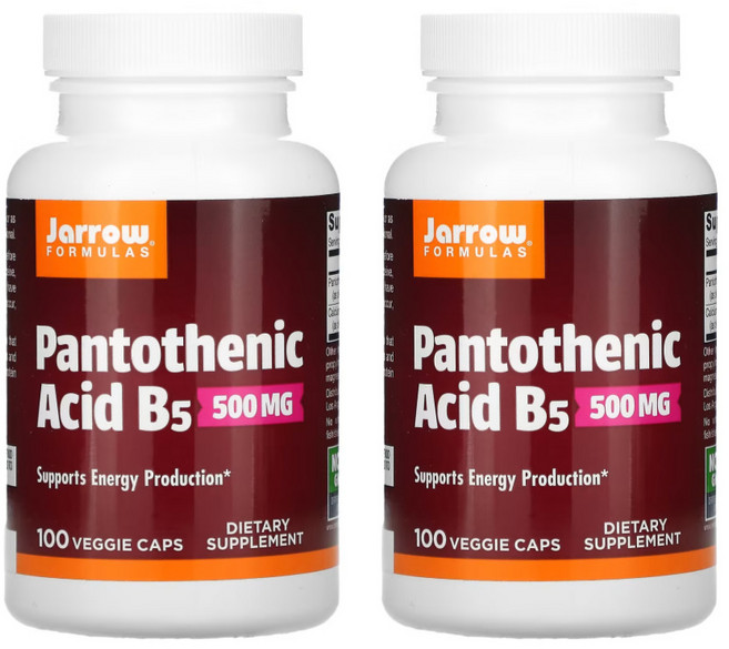자로우 판토텐산 비타민 B5 500mg 100정 2통세트, 2개