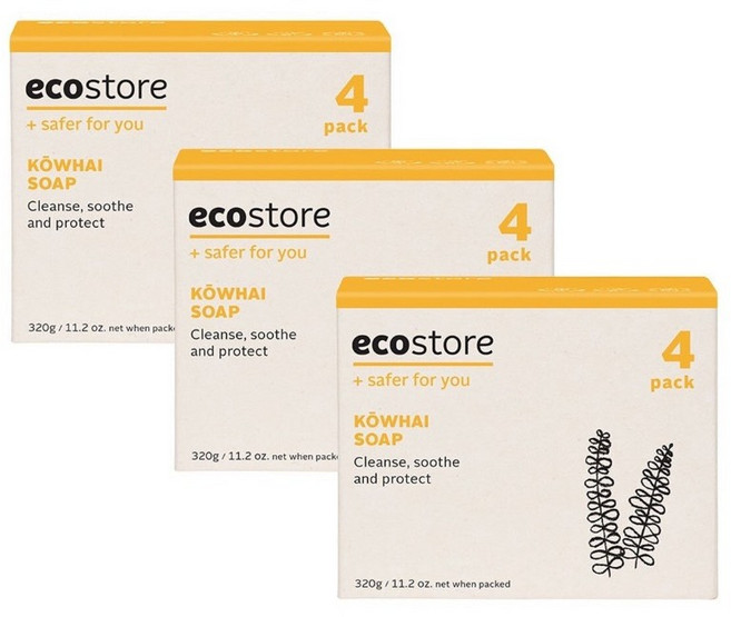 ecostore 純淨香皂 科槐 80公克 X 4入, 1個