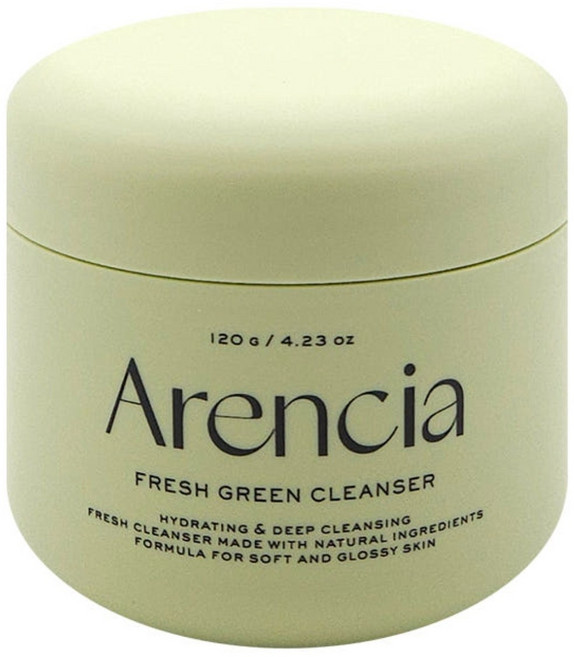 아렌시아 떡솝 프레시 그린 클렌저 120ml Fresh Green Tteok Soap 피부밸런스 조절 모공청정 촉촉한 마무리, 120g, 1개
