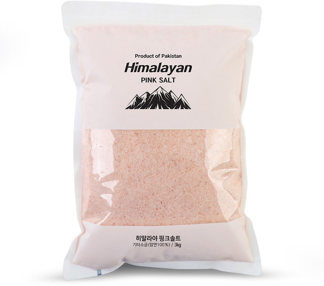 블루오션 히말라야 핑크솔트 (고운입자) 중량별 핑크소금 암염 소금, 1개, 3kg