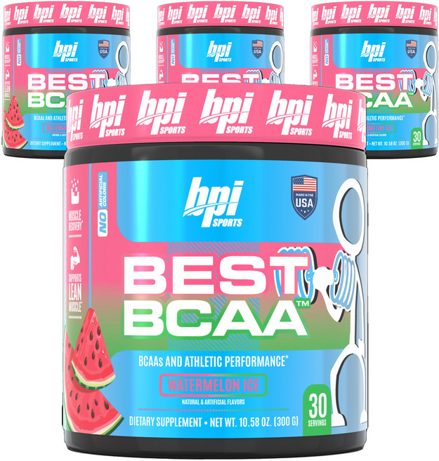비피아이스포츠 베스트 BCAA 워터멜론 아이스, 4개, 300g