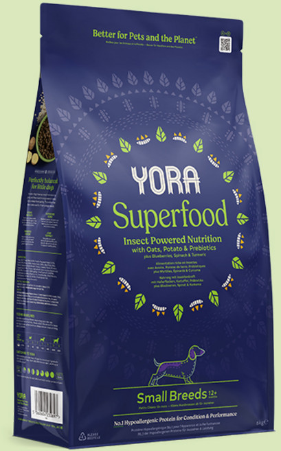 [공식수입사 정품] 요라 스몰브리드 1.5kg YORA Small Breeds 곤충사료 (지퍼백 O), 1개, 곤충
