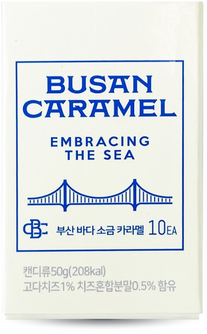 카페385 부산 바다소금 카라멜 아이보리, 1개, 50g
