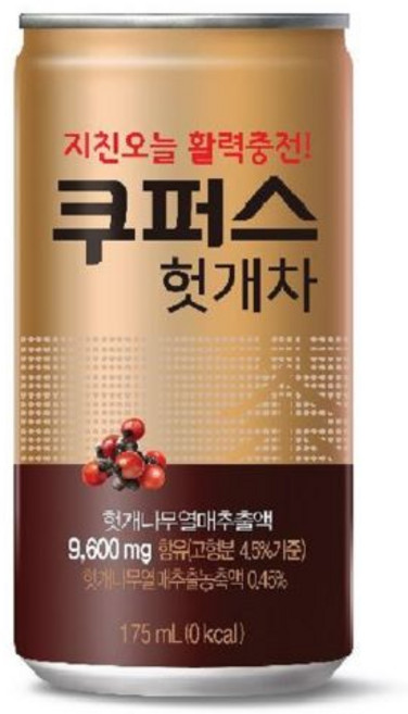팔도 쿠퍼스 헛개차, 175ml, 6개