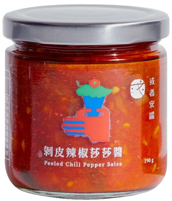 或者安醬 剝皮辣椒莎莎醬, 190g, 1罐