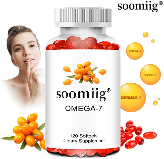 오메가-7 캡슐 - 천연 오메가3 7 9 지방산 바다 갈매보리수나무 과일오일 씨오일 함유 - 건강한 피부 유지에 도움을 주는 영양 보충제, 1개, 120회분 - 쿠팡