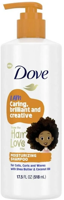 도브 키즈 케어 헤어 러브 모이스처라이징 샴푸 Dove Kids Hair Love, 1개, 518ml - 쿠팡