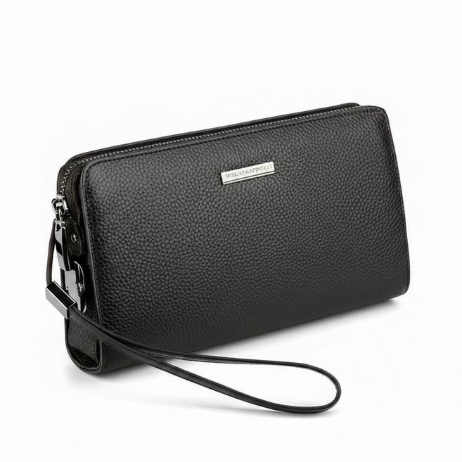 윌리엄캠벨 소가죽 남성클러치백 손가방 일수가방 핸드폰 수납 장지갑 다이얼락 W213