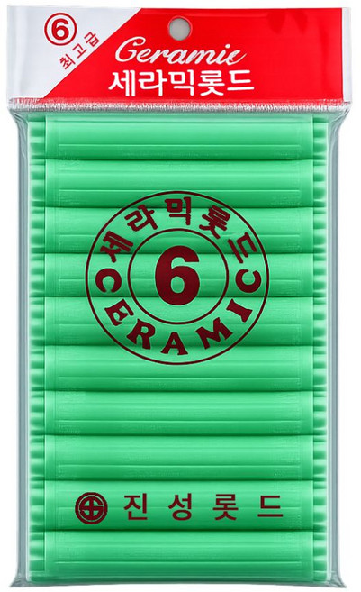 오라이브 진성 셀프파마 세라믹 헤어 롯드 6호, 1개, 녹색