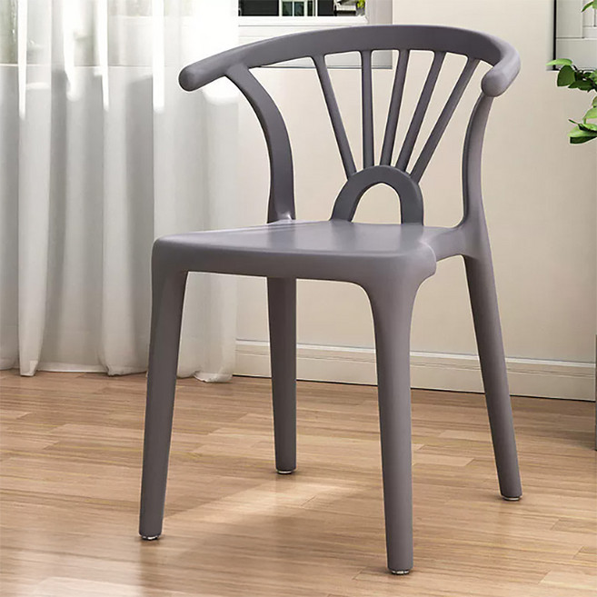 오아루 인테리어 식탁 등받이 의자 2P 오리진, 2개, 그레이