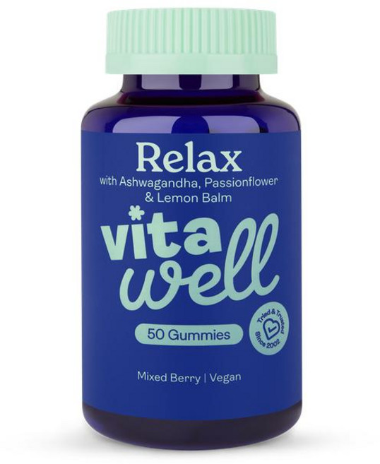 영국 비타웰 Vitawell Relax 릴렉스 with 아슈와간다 레몬밤 패션플라워, 3개, 50정