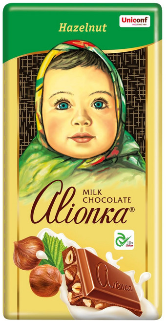 ALIONKA MILK CHOCOLATE(HAZELNUT) 알룐카 밀크 초콜릿(헤이즐넛), 1개, 90g