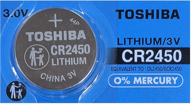 도시바 CR2450 리튬전지 1알, 1개, 1개입
