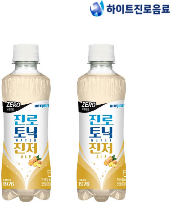 진로토닉워터 하이트진로 제로 진저에일, 300ml, 24개