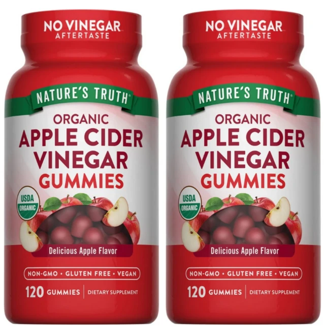 미국 코스트코 네이처스 트루 유기농 사과식초 500mg 120 거미, 2개, 60회분 - 쿠팡
