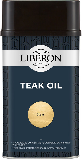 리베론 티크 오일. 퓨어텅 오일과 린씨드 오일을 혼합. UV필터 첨가, 1개, 1L