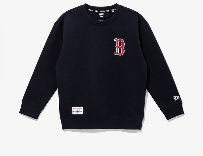 뉴에라 NEW ERA 보스턴 레드삭스 베이직 임브로이더리 맨투맨 울트라 네이비 14310295 489039