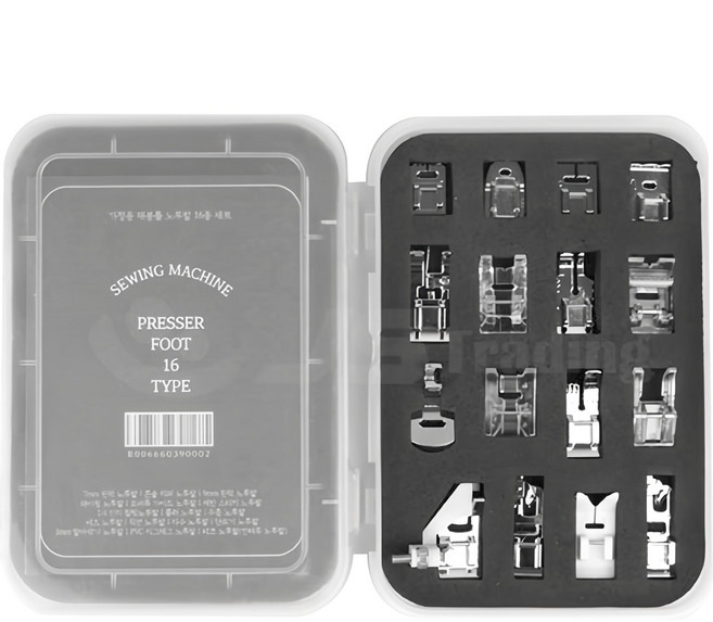 가정용 미싱 노루발 16종 세트, 1세트
