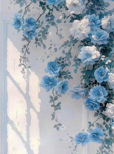 그림 하루 DIY 명화 그리기 풍경 캔버스형 40x50 모음, 06. 창가에 내린 청화, 1개