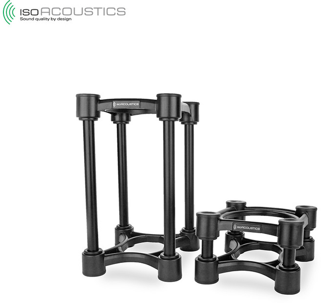 IsoAcoustics ISO-130 1조 구성 아이소 130 스피커 방진패드 높이조절 데스크탑 스피커 스탠드, 1개