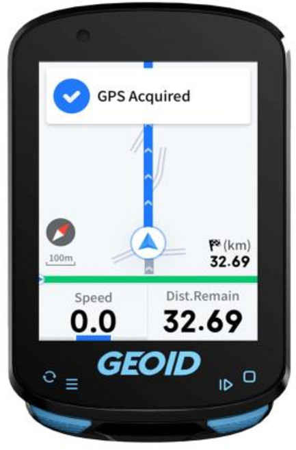 자전거속도계 거치형 마운트 GPS GEOID CC600 다채로운 화면 무선 자전거 컴퓨터 네비게이션 속도계 GPX Wifi 사이클링 주행 거리계 Ant Indoor, 1)CC600, 1개