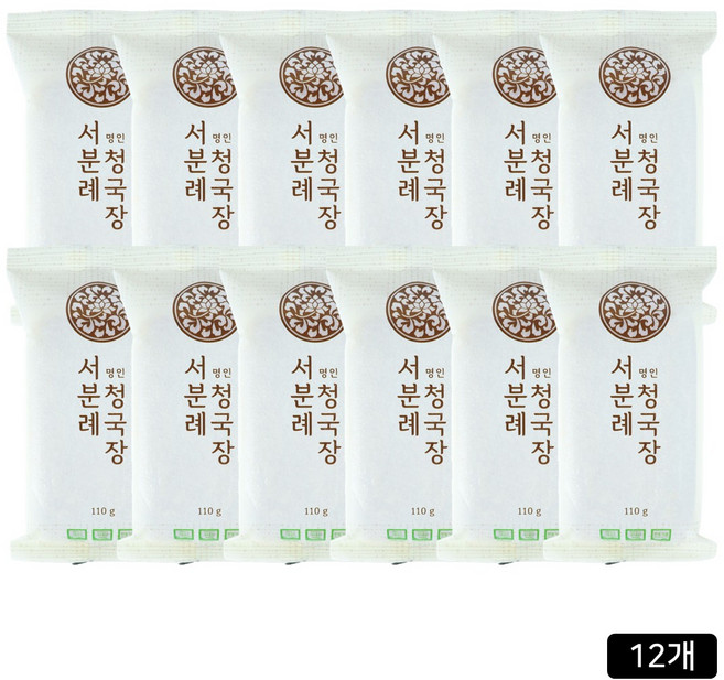 [홈쇼핑] 서일농원 서분례 명인 청국장, 110g, 12개