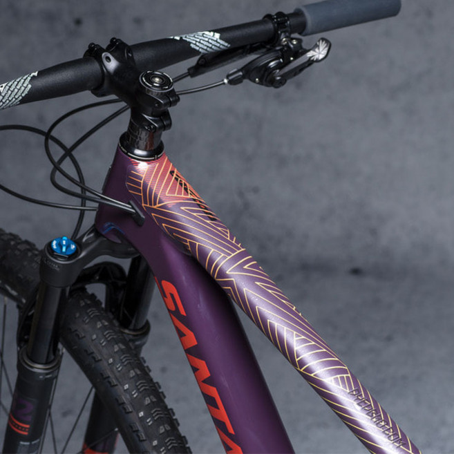 다이드브로 자전거 프레임 코팅 보호 필름 스티커, Stay Free (화이트), 1개