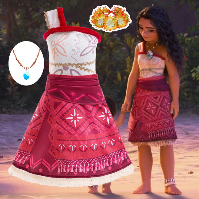 모아나2 의상 목걸이 세트