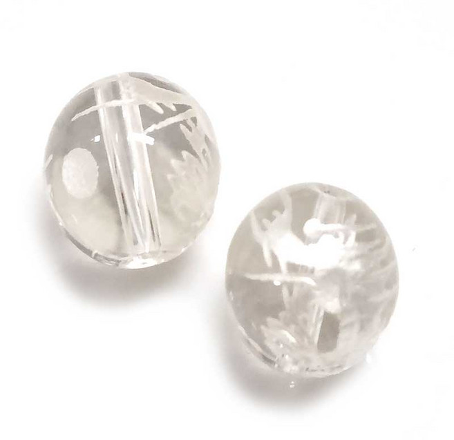 Bead 팔찌원석 8mm 금룡 은룡 팬던트 한팩 2알 원석선택, 8mm 은룡 백수정 (2알), 1개