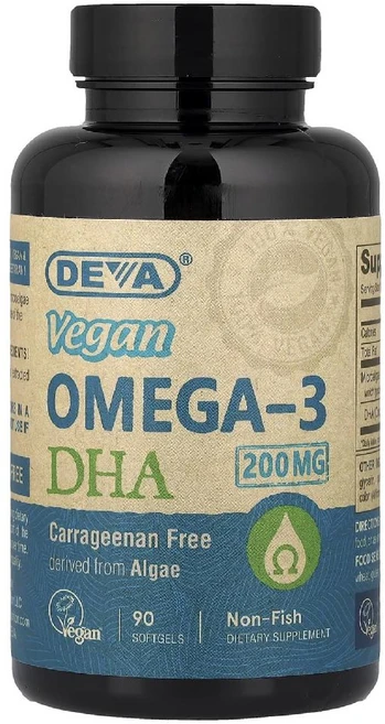 데바 비건 오메가3 DHA-EPA 방출 지연 비건 캡슐 90정, DEV00055, 1개 - 쿠팡