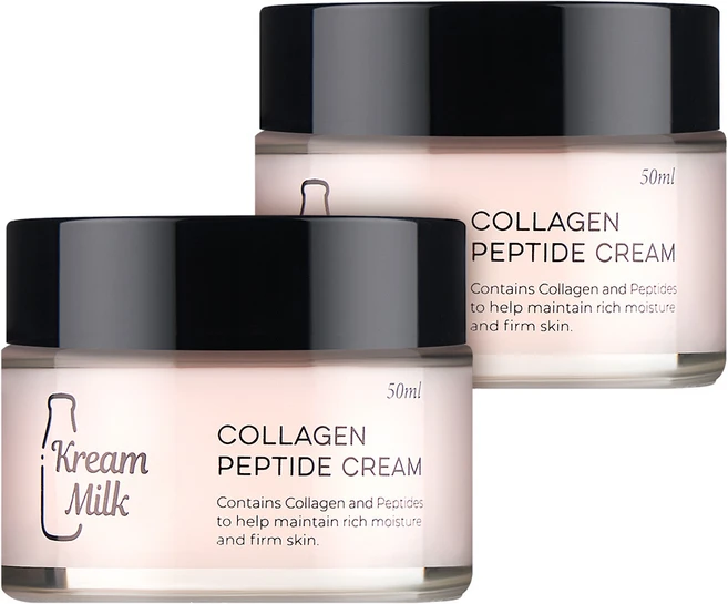크림밀크 콜라겐 펩타이드 수분 멀티 크림, 2개, 50ml - 쿠팡